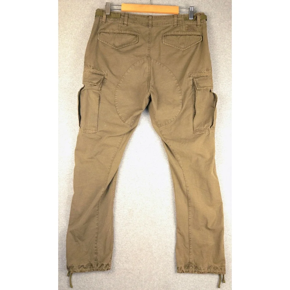 Polo Ralph Lauren Utility Trousers Mens Olive Ripstop Pants 32x30 (Fits 34x29)
